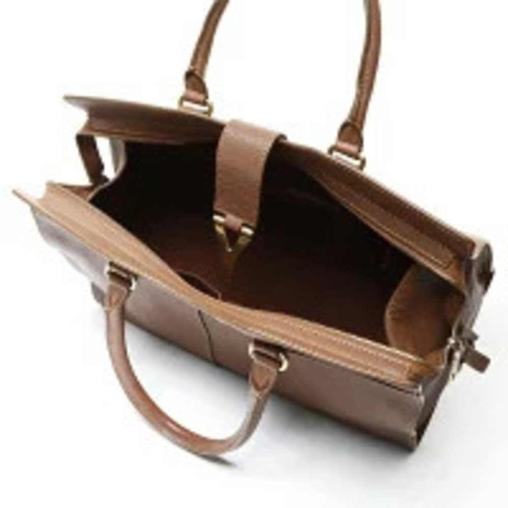 Yves Saint Laurent Leather Cabas Handbag Brown - Picture 12 of 13